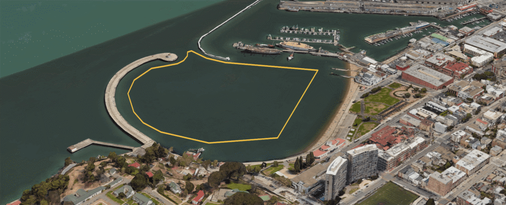 Perimeter swim at aquatic park
